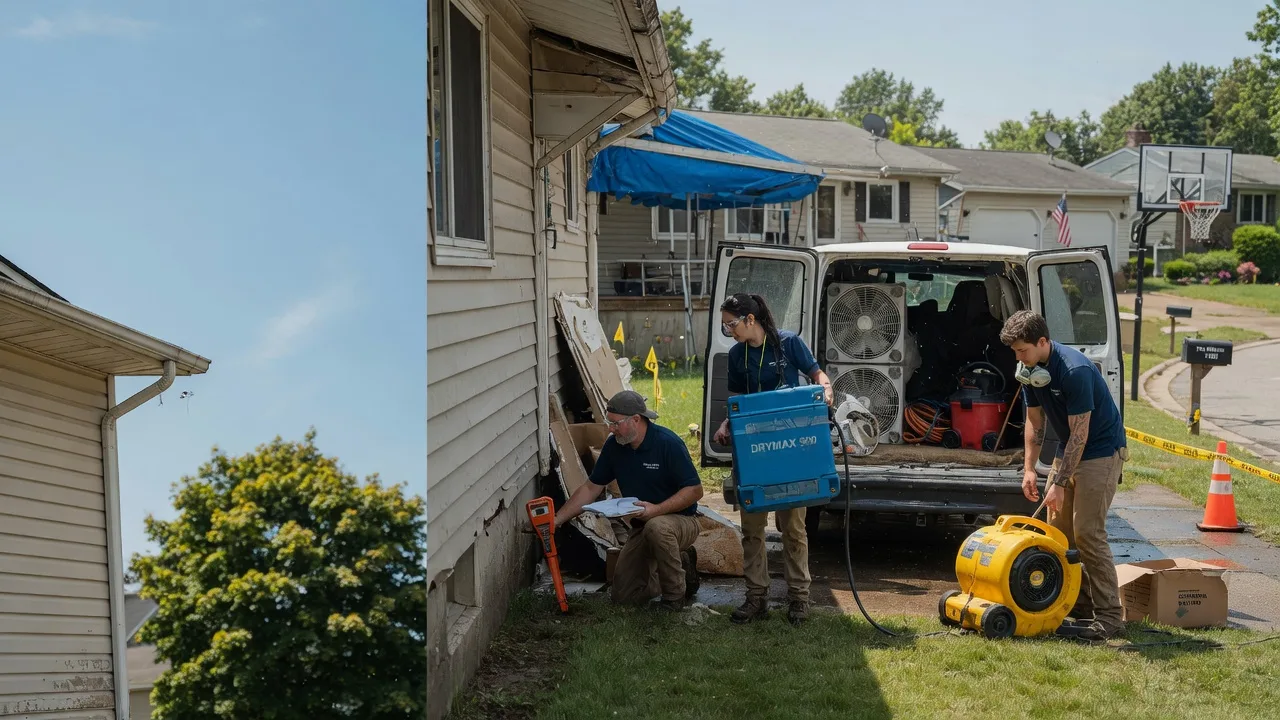 Ceiling Leak Cleanup in Edwardsville, IL near me